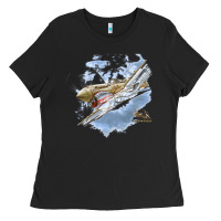 Black flying tigers Ladies Tee - artisFamous