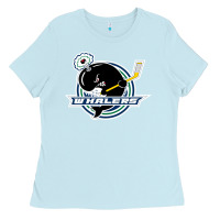 Baby Blue plymouth whalers Hockey Ladies Tee - artisFamous