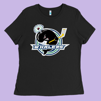 Plymouth Whalers Hockey Ladies Tee Designed By Artisfamous