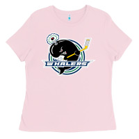 Bubblegum Pink plymouth whalers Hockey Ladies Tee - artisFamous
