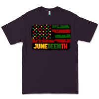 Plum juneteenth american flag Premium Tee - CowGirlArtShop