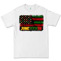 White juneteenth american flag Premium Tee - CowGirlArtShop