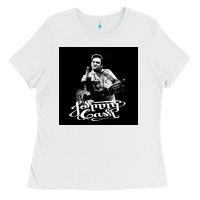 White Johnny Cash Music Ladies Tee - artisFamous