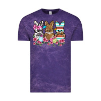 Cloud Purple Western Easter peeps Vintage Tee - OliviaCreatesArt