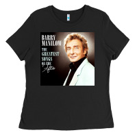 Black Best Barry Manilow Ladies Tee - artisFamous