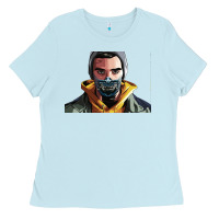 Baby Blue codfish beatbox Ladies Tee - artisFamous