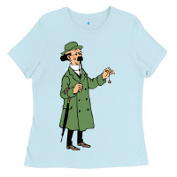 Baby Blue professor calculus Ladies Tee - artisFamous