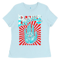 Baby Blue Premium Collection Design Ladies Tee - artisFamous