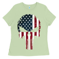 Matcha the punisher american flag Ladies Tee - artisFamous