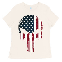 Bone the punisher american flag Ladies Tee - artisFamous