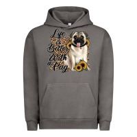 Pigment Tornado life is better with a pug Urban Hoodie - JahusDesignShop