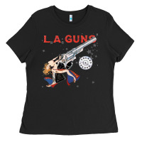 Black la guns Ladies Tee - artisFamous
