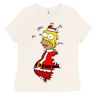 Bone Homer Claus Christmas Ladies Tee - artisFamous