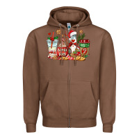 Chestnut santa fuel coffee cups Zipper Hoodie - AdoDesignShop