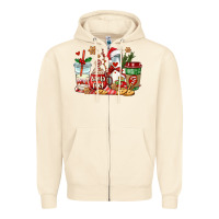 Sandshell santa fuel coffee cups Zipper Hoodie - AdoDesignShop