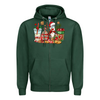 Sports Green santa fuel coffee cups Zipper Hoodie - AdoDesignShop