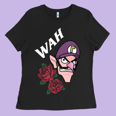Waluigi Voice ( Wah ) Ladies Tee Designed By Artisfamous