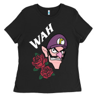 Black waluigi voice ( wah ) Ladies Tee - artisFamous