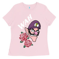 Bubblegum Pink waluigi voice ( wah ) Ladies Tee - artisFamous