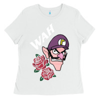 White waluigi voice ( wah ) Ladies Tee - artisFamous