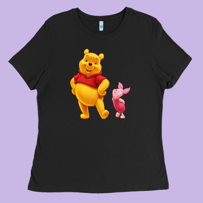 Winnie The Pooh Piglet Ladies Tee Designed By Artisfamous