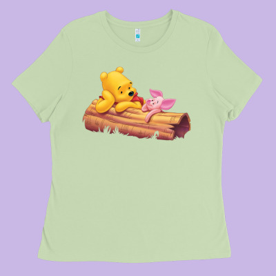 Winnie The Pooh Piglet Ladies Tee Designed By Artisfamous