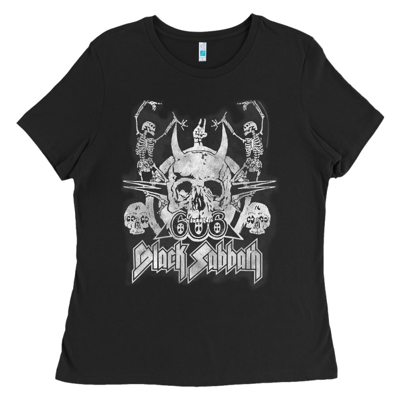 Black Sab.bath Official Vintage Dancing Skele Ladies Tee by artisFamous | Teevron