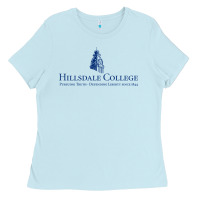 Baby Blue Hillsdale College Ladies Tee - artisFamous