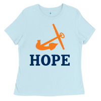 Baby Blue Hope College Ladies Tee - artisFamous