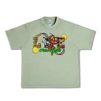 Oil Green mardi gras love crawfish Urban Heavy Tee - FaDigitalArtStudio