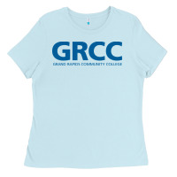 Baby Blue Grand Rapids Community College Ladies Tee - artisFamous
