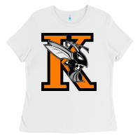 White Kalamazoo College Ladies Tee - artisFamous