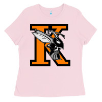Bubblegum Pink Kalamazoo College Ladies Tee - artisFamous