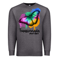 Charcoal Heather transformada por dios Premium Sweatshirt - JahusDesignShop