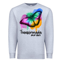 Heather Grey transformada por dios Premium Sweatshirt - JahusDesignShop