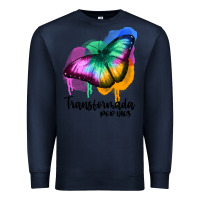 Navy transformada por dios Premium Sweatshirt - JahusDesignShop