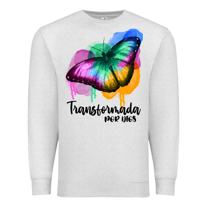 Transformada Por Dios Premium Sweatshirt by JahusDesignShop | Teevron