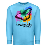 Ocean Blue transformada por dios Premium Sweatshirt - JahusDesignShop
