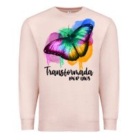 Pale Pink transformada por dios Premium Sweatshirt - JahusDesignShop