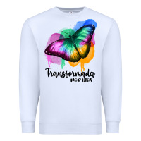 White transformada por dios Premium Sweatshirt - JahusDesignShop