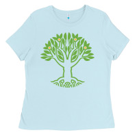 Baby Blue Maharishi International College Ladies Tee - artisFamous