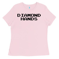 Bubblegum Pink diamond hands Ladies Tee - artisFamous