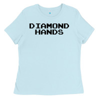 Baby Blue diamond hands Ladies Tee - artisFamous