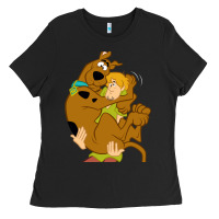 Black Scooby Doo and Shaggy Ladies Tee - artisFamous