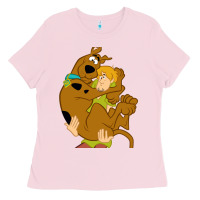 Bubblegum Pink Scooby Doo and Shaggy Ladies Tee - artisFamous