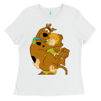 White Scooby Doo and Shaggy Ladies Tee - artisFamous