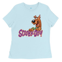 Baby Blue Scooby-Doo Ladies Tee - artisFamous