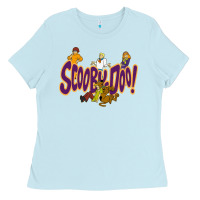 Baby Blue Scooby-Doo Ladies Tee - artisFamous