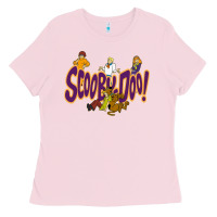 Bubblegum Pink Scooby-Doo Ladies Tee - artisFamous