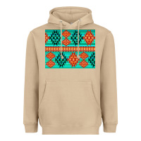 Mushroom aztec pattern background 3200x2400 Heavyweight Hoodie - AdoDesignShop